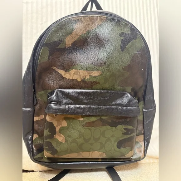 Coach West Backpack in Signature Camo Print - Picture 2 of 14